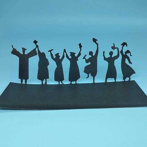 Miniatura 2 de Troqueles de metal, 5.6 x 2.2 in, ceremonia de graduación, uniforme de soltero, carnaval, corte de metal, troqueles para hacer tarjetas, fondo en