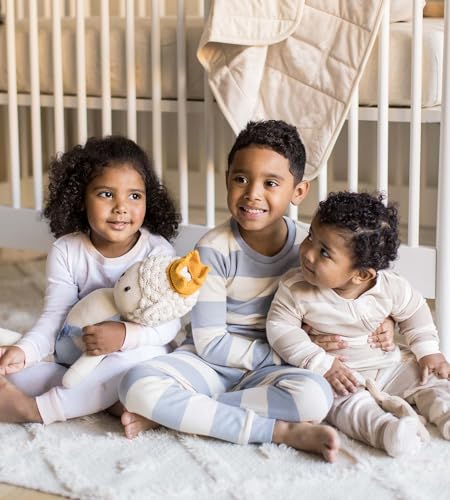 image for Burt's Bees Baby Baby Girls Pajamas, 2-Piece Tee and Pant PJ Set, 100%