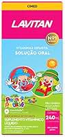 Vitamina Infantil Solução Oral Tutti Frutti, Rosa, Lavitan, 240 ml