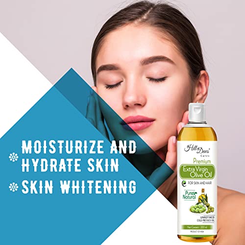 Image of Extra Virgin Olive Oil 200ml Pure Natural Cold Pressed For Skin and Hair 200 ml