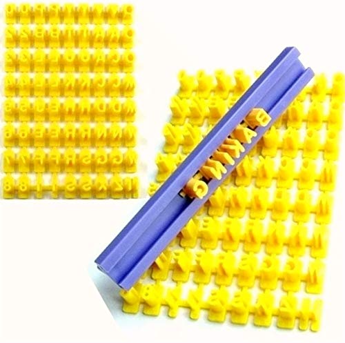 Set Of 144 Pcs Alphabet Number & Letter Cookie Biscuit Stamp Embosser Cutter Fondant Diy Tool #TOP27