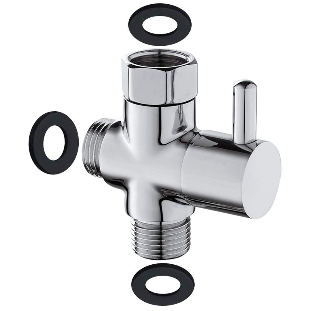 Valve de dérivation de bras de douche inverseur 3 voies pour pommeau fixe
