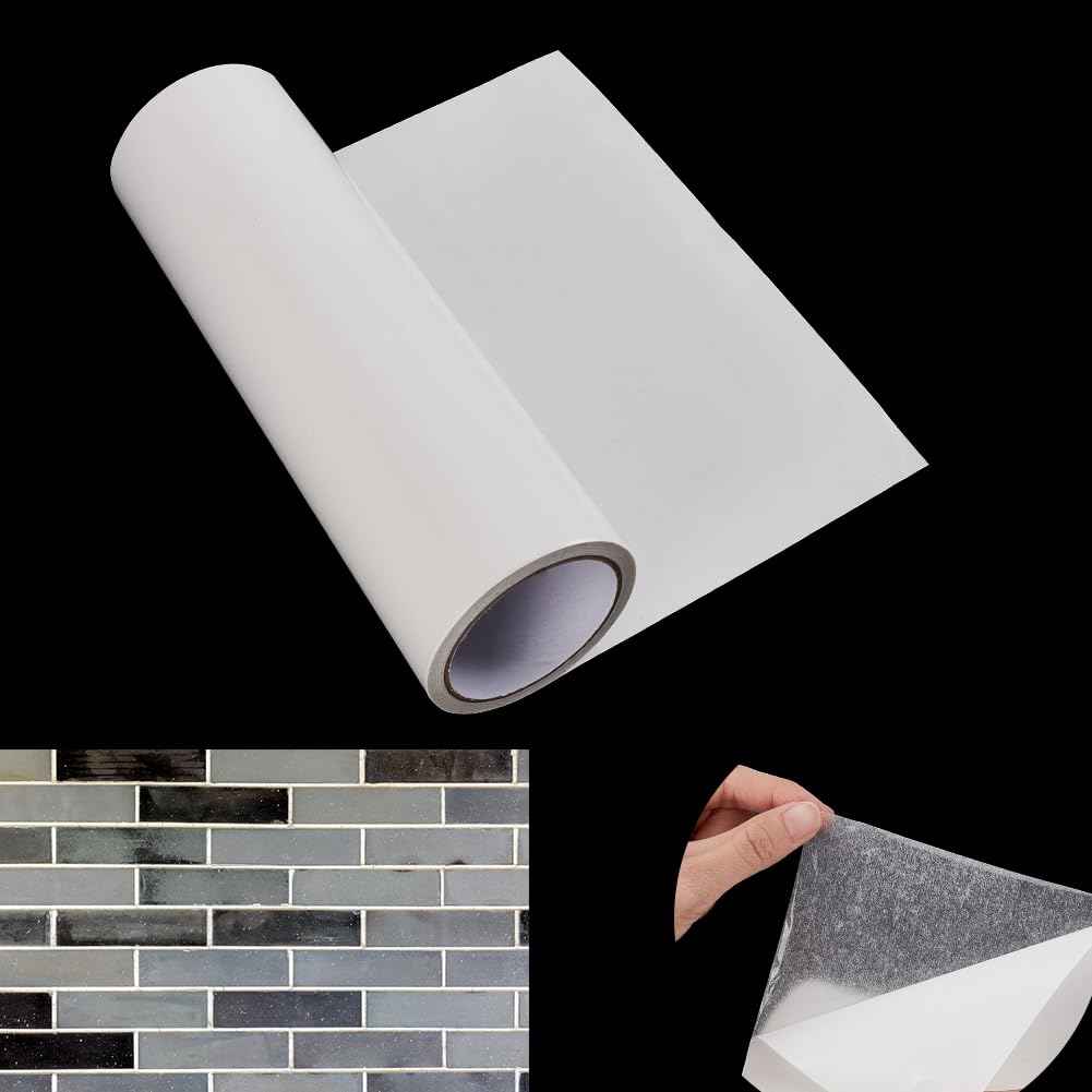 AHANDMAKER 1 rotolo da 10 m, autoadesivo, nastro biadesivo rimovibile e adesivo, nastro di montaggio bianco, per decorazione domestica, progetti fai da te