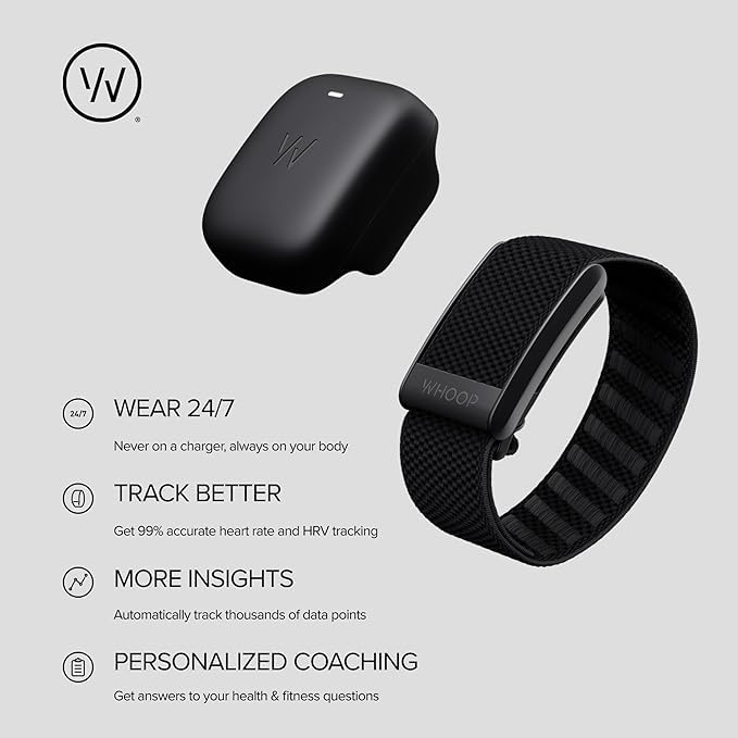 Whoop 4.0 Tracker with 12 Month Subscription – Wearable Health, Fitness & Activity Tracker – Continuous Monitoring, Performance Optimization, Heart Rate Tracking – Improve... - Image 3