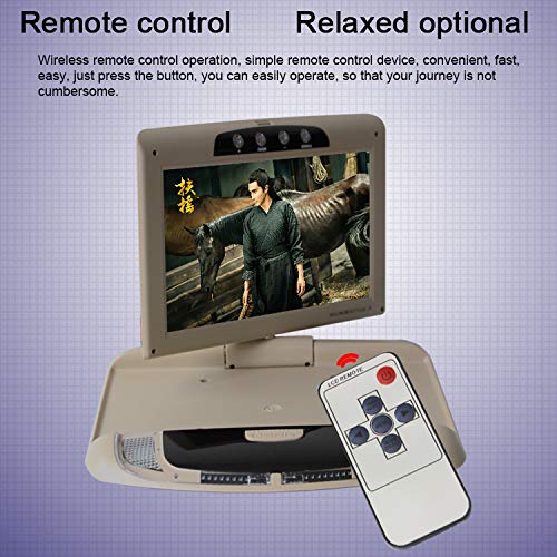 Koqio 9 Inch Car Flip Down Monitor Hdmi Hd Tft Lcd Roof Mount Monitor Ultra Thin Overhead Video Player For Car Mp3 Mp5 Led With Remote Control,Beige #TOP2