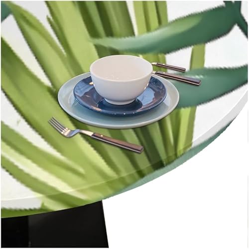 Vista 48 de Cardinal Bird - Mantel redondo ajustable con borde elástico de 36 a 42 pulgadas, mantel redondo elástico, impermeable, lavable, mantel circular