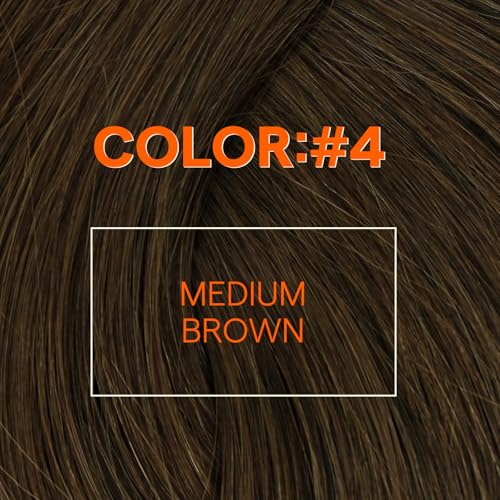 Image of Full Shine Weft Hair Extensions 10 Inch 50G Double Sew In Silky Hair | Color Medium Brown, Double Weft Extensions, Soft Silky Hair, Short Hair Styling, Daily Wear, Women Looks
