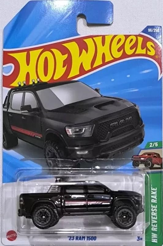 Image of Hot Wheels 23 Ram 1500 HW Reverse Rake Ages 3 and Up 96 /250 (Black)