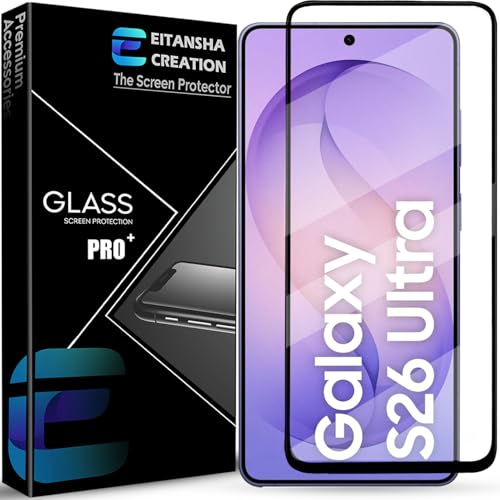 Image of Tempered Glass Screen Protector Compatible for Samsung Galaxy S26 Ultra with Edge to Edge Coverage and Easy Installation kit
