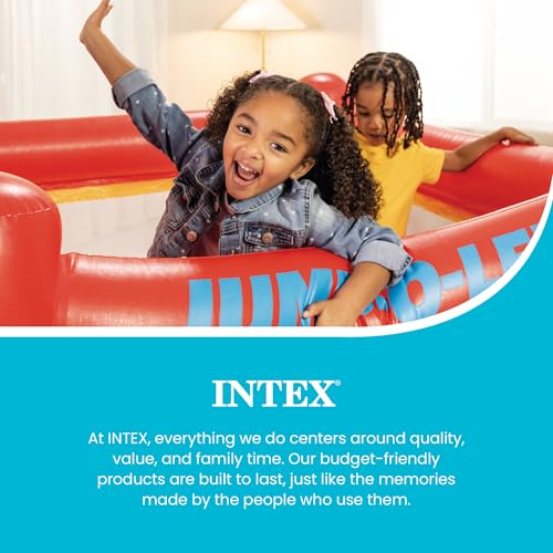 Image of INTEX Jump-O-Lene Inflatable Trampoline Bounce House for Kids Ages 3-6