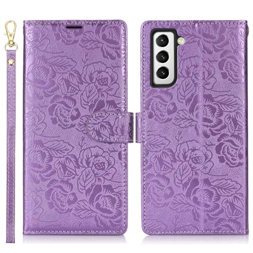 Housse Cuir PU Premium pour Samsung S22 Étui Folio au Design Raffiné
