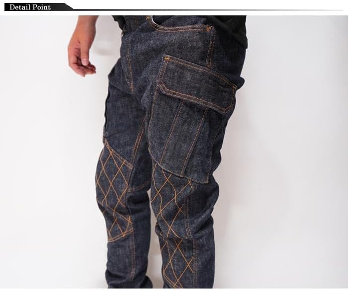 Amazon | 児島ジーンズ KOJIMA GENES 13oz ダブルニー カーゴ スリム