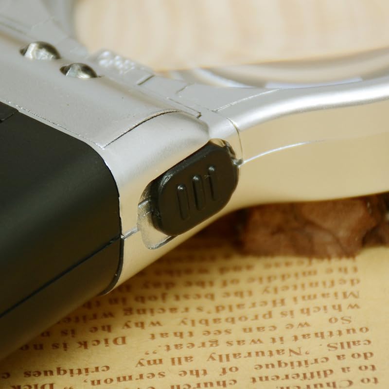 Miniatura 6 de Comimark 1 unids Lupa de mano de escritorio espejo de aumento bidireccional plegable 20X de alta definición múltiple lupa portátil sin batería