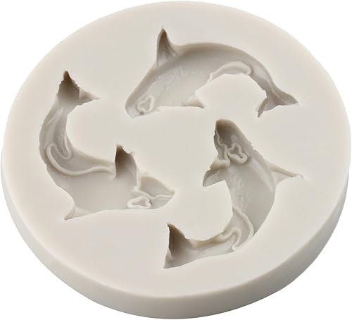 Vista 34 de Molde de silicona para fondant de temática marina, concha, caballito de mar, estrellas de mar, tortuga, molde de silicona para decoración de Estilo H