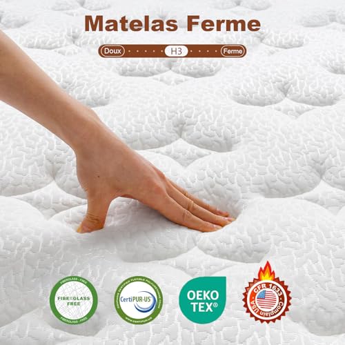 Matelas 140x200 Mémoire de Forme H3 28cm YIDATONG