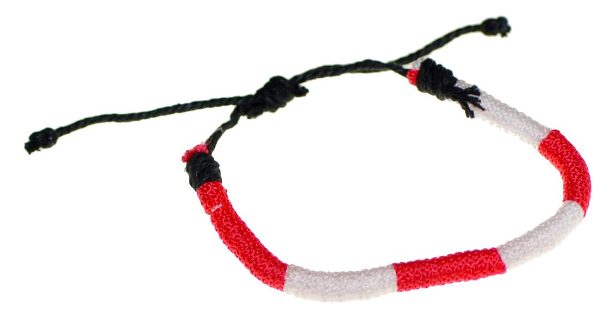 Polart Adjustable Tie Bracelet Beautifully Poland National Colors Comfortable Fit for Adults Kids Men Women