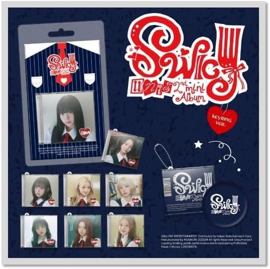 UNIS SWICY [Keyring 8 Ver Set] 2nd Mini Album + Extra photocards