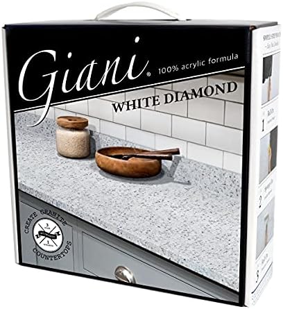 Giani Granite Countertop Paint Kit 2.0- 100% Acrylic (White Diamond)
