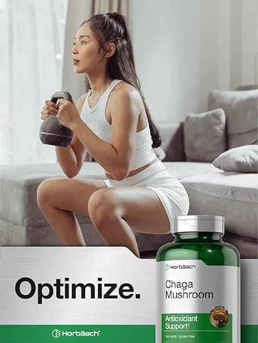 Miniatura 6 de Horbäach Cápsulas de hongos Chaga | 180 unidades | Suplemento sin OMG y sin gluten