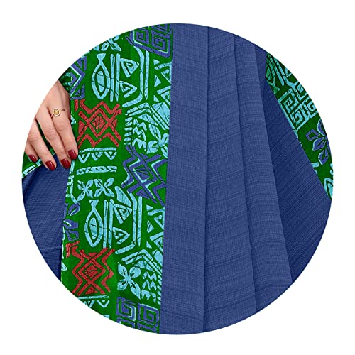Image of MIRCHI FASHION Saree for Woman Chiffon Georgette Solid with Contrast Border | Lightweight Daily Wear Women's Sari and Printed Blouse Piece