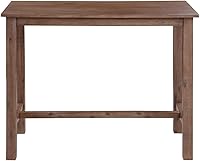 Vista 4 de Boraam Sonoma Pub Table - Cepillo de alambre de madera de granero