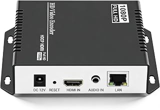 URayCoder H.265/H.264 1080p HDMI to IP Encoder - RTSP RTMP SRT HLS UDP for YouTube, Facebook Live Streaming, OBS, IPTV