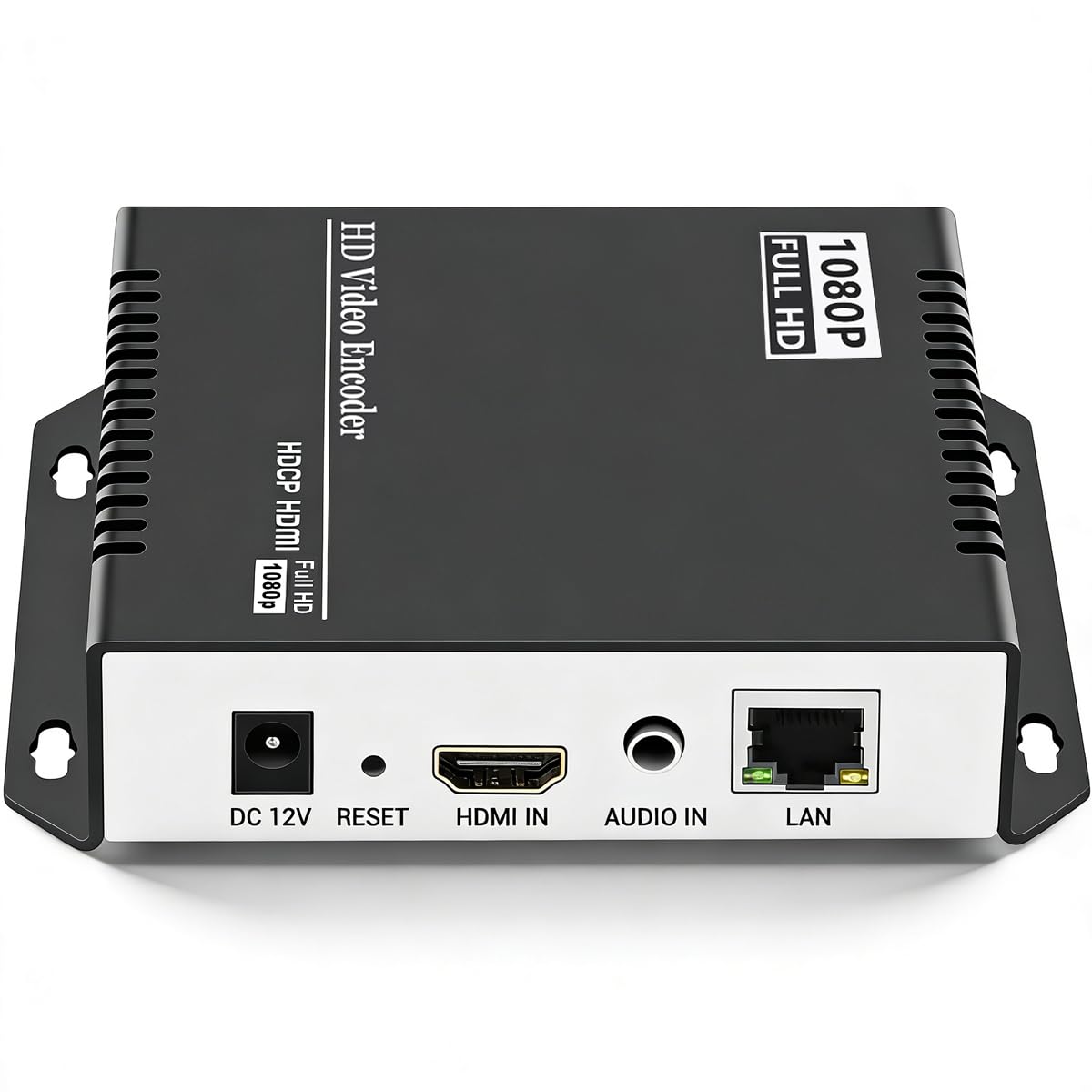 H.265 H.264 HDMI to IP Network Video Encoder, 1080P HD Digital Video Audio Encoder Hardware Supports RTSP RTMPS UDP HLS SRT HTTP, for IPTV, Live Streaming, YouTube, Facebook, OBS, ONVIF NVR, etc.