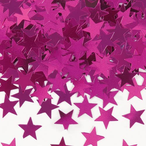 Vision4ever 14g Metallic Star Confetti Sprinkles Birthday Wedding Table Party Rose Gold Useful for Decorations (Pink)