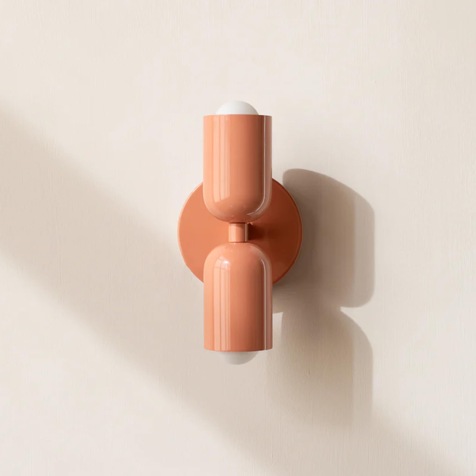 niuniaj Wandleuchte innen,2 Flammig Wandleuchte Innen,Up and Down Wandlampe,E27 Wandbeleuchtung,Modern Rosa Wandlampe für Wohnzimmer Schlafzimmer Flur Balkon Treppe Kinderzimmer Büro Schminktisch