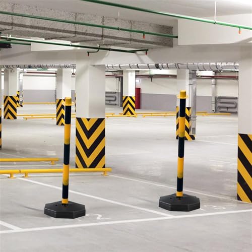 Colonne de sécurité de construction haute visibilité pour chantiers urbains