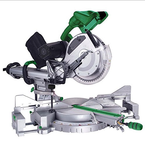 GOWE 12 inch Dual Bevel Sliding Compound Miter Saw 305mm Aluminum Saw Machine& 305mm Miter Saw 1800W Electric Saw