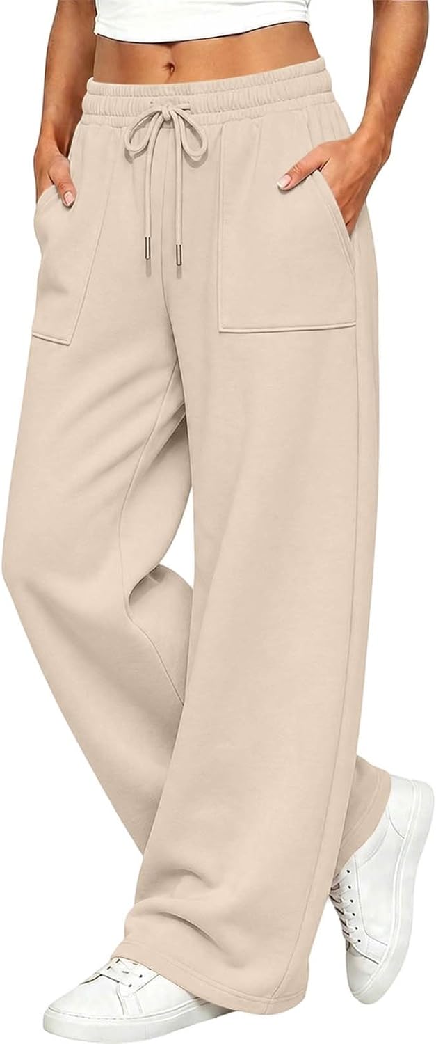 Women's Sweatpants Wide Leg Baggy Casual Pants with Pockets