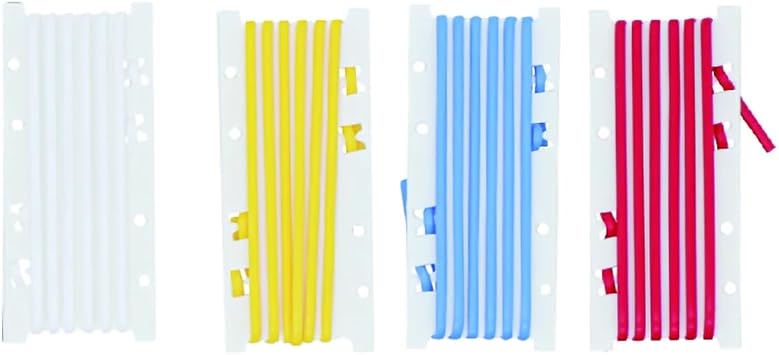 Veterinary Vessel Loop High Grade Silicone Tourniquet Vascular Ties Red Blue White Yellow, 4PCS MAX
