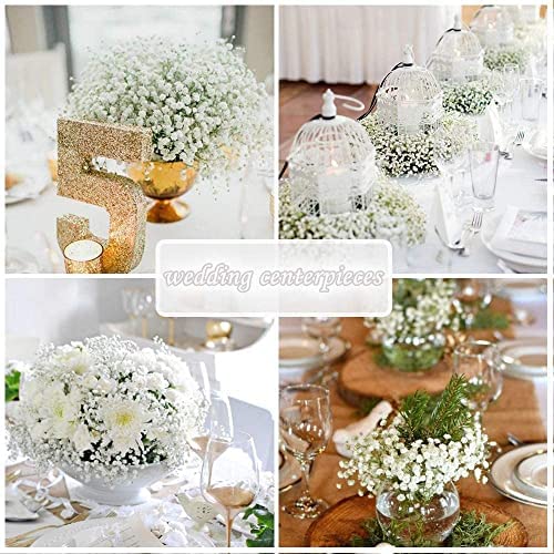 SATYAM-KRAFT-5-Pcs-Artificial-Babys-Breath-Gypsophila-Bouquets-Flowers-Sticks-For-Gifting-Home-Bedroom-Garden-Balcony-Office-Corner-Living-Room-Christmas-decoration-and-Craft-White-Pack-of-5