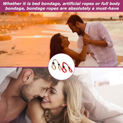 2er Set Bondageset Fessel Set Anfänger,Bondage Seil Anfänger Sex Handschellen Für Sexspiele Bdsm Bett Fesseln Für Sex Für Sex Selfbondage Für Männer Frauen Paare