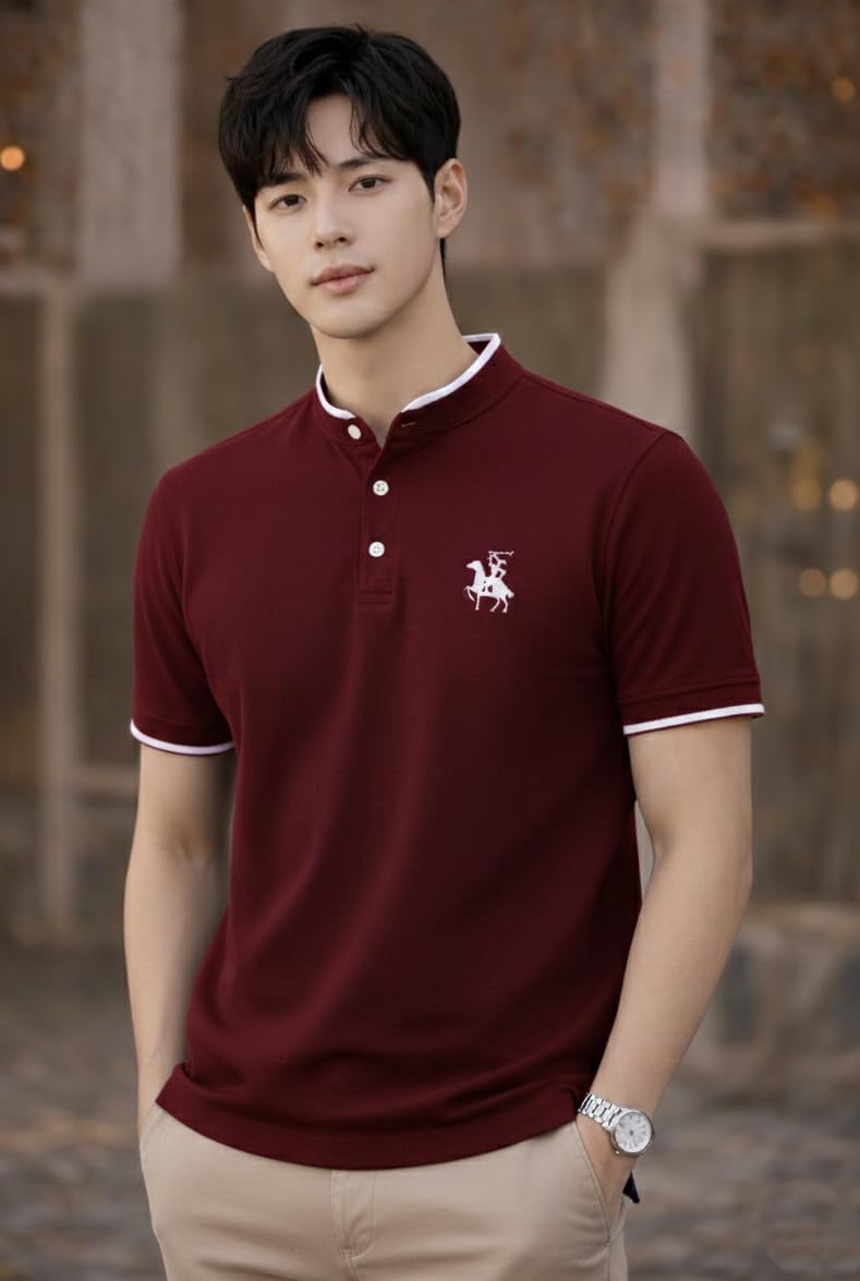 dagcros Men’s Polo T-Shirt – Premium Stretchable Fabric, Smart Fit Casual & Office Wear Polo Tshirt for Mens-picture-33