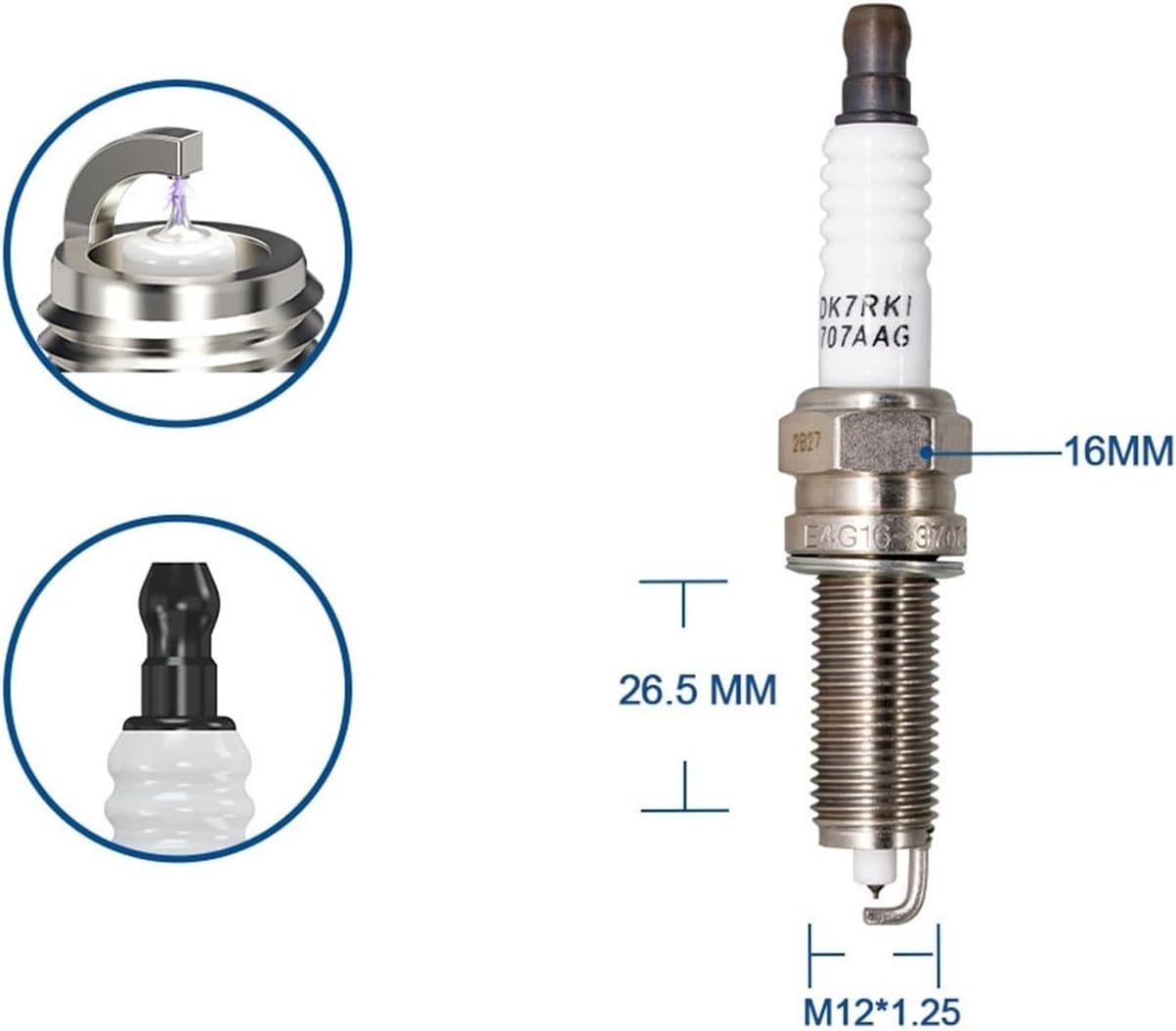2-8 pieces spark plugs LDK7RKI 3707AAG iridium spark plugs car power supply car replacement parts(2 pieces with box)