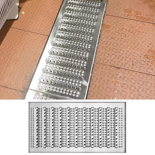 Cubiertas de drenaje antideslizantes resistentes, rejillas gruesas para canales de agua de cocina y gestión del agua de lluvia, rejillas de parrilla para calzadas, parques infantiles y exteriores