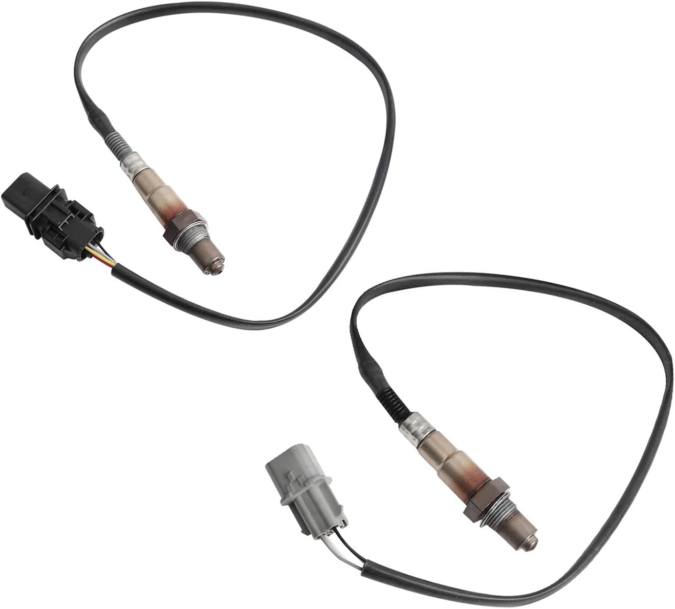 2 PCS 234-5055 234-4568 Oxygen Sensor Upstream Downstream Compatible with 2012-2017 Accent Veloster 1.6L 2012-2018 Kia Rio 2012-2018 Kia Soul 1.6L O2 Sensors