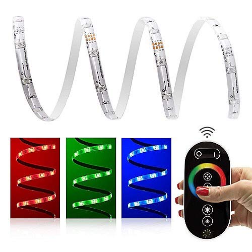 LED Universum Comfort RGB tiras juego de radio, 3 metros, 60 LED/m, IP65, incluye controlador, mando a distancia por radio y fuente de alimentación