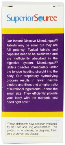 Superior Source No Shot B12 Multivitamins, 5000 Mcg, 100 Count #TOP2