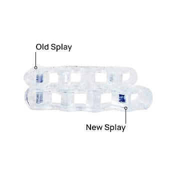 NABOSO Splay 2.0 Gel Toe Separators for Women & Men | Improves Toe Alignment, Relieves Foot Fatigue & Supports Natural Foot Posture - Durable, Comfortable Design for Daily Use | Pack of 1 - Clear
