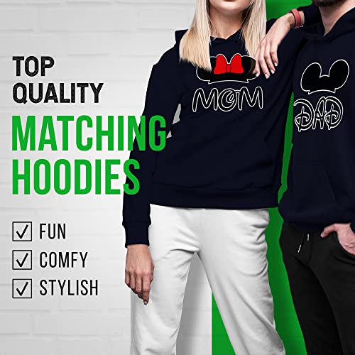 Family Couple Matching Outfits Mickey Dad Minnie Mom Popular Hoodie Set 12
