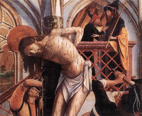 Impression sur toile Flagellation de Pacher pour rompre la monotonie d'un mur