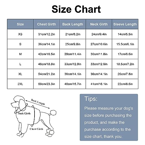 Dog Fleece Winter Warm Clothes,Waist Adjustable Puppy Onesie with D-Ring and Reflective Strips,Cold Weather Pet Long-Sleeved Coats Recover Suit For Small Medium Dogs_M(Airy Blue) - Image 2