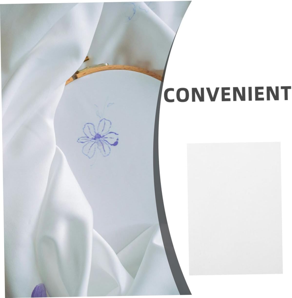 Beatifufu 4pcs Sticky Embroidery Stabilizer Water Soluble Backing for Machine and Hand Sewing Printable Patterns Support for Detailed Embroidery Designs