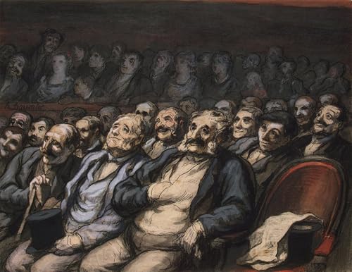 Tableaux graffiti art mural Daumier 60x90cm pour décoration