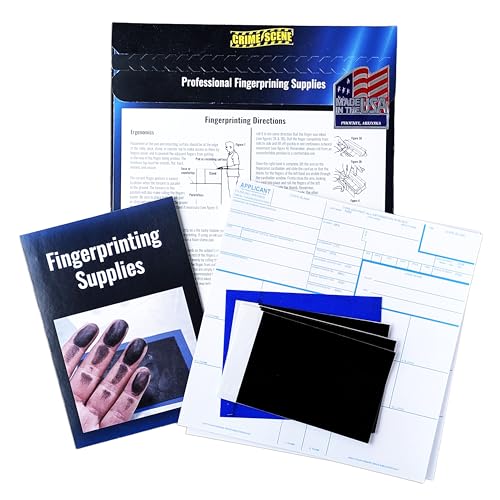 Crime Scene FD-258 Fingerprint Kit (5 Cards)