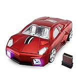 jinfili 2.4GHz Sports Car Wireless Mouse Optical Cool 1600DPI 3D USB Wireless Gaming Mice for Pc...