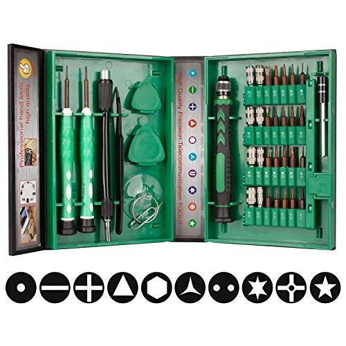 38 in 1 Precision Screwdriver Set Repair Tool Kit for iPad, iPhone, Laptop and More Tablet Computer Electronic Devices (38 in 1)